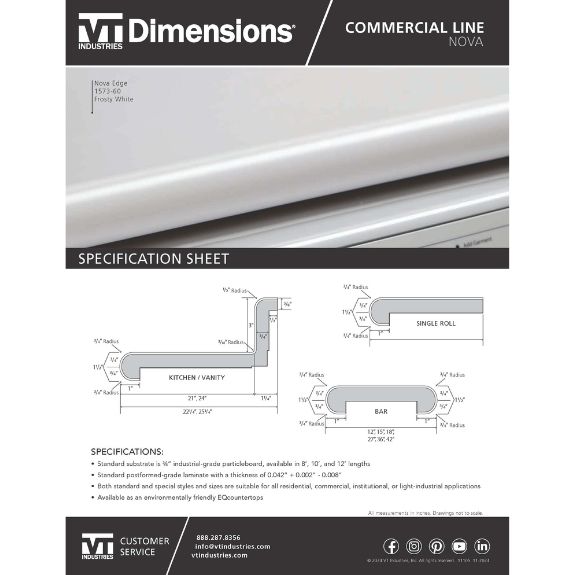 Spec Sheet Nova (Commercial)