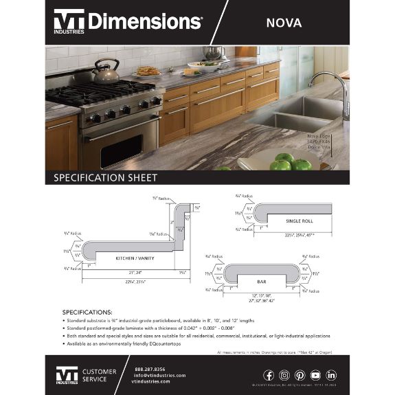 Spec Sheet Nova