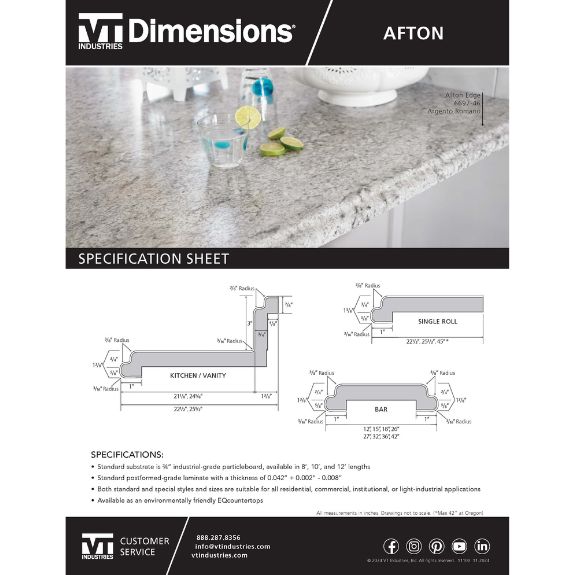 Spec Sheet Afton